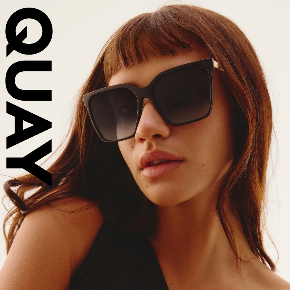 QUAY AUSTRALIA 🖤 Level Up Remixed- Matte Black/Smoke Polarized - Picture 3 of 10